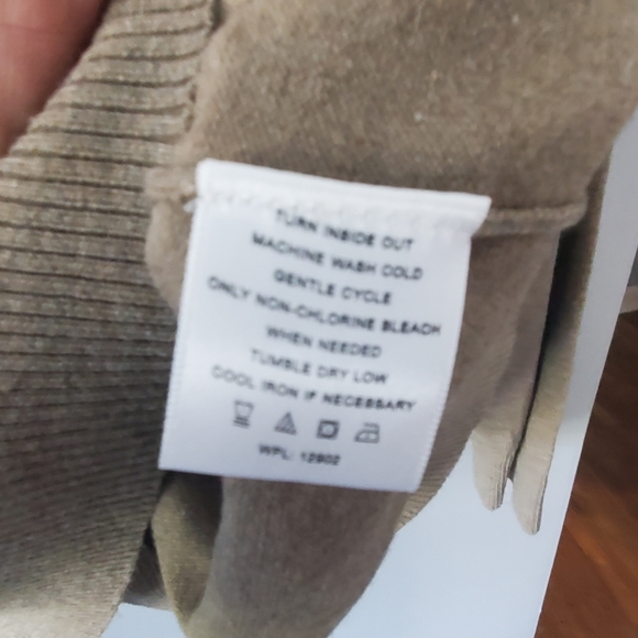 Tricots St Raphael Mens Size XL  1/4 Zip Light Brown Performance Sweater *Flaw* - Picture 11 of 15